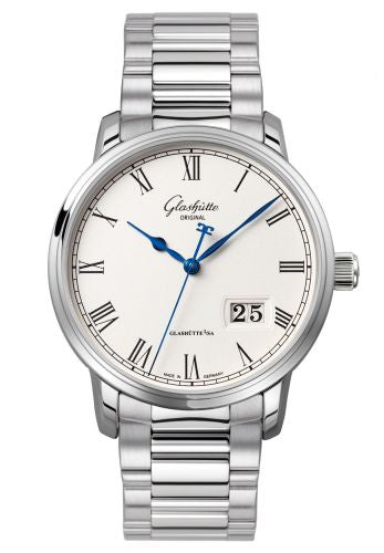 Uhrenbeweger für Uhr Glashütte Original Senator Senator Panorama Date Stainless Steel / Silver / Bracelet