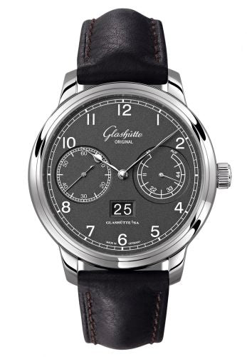 Uhrenbeweger für Uhr Glashütte Original Senator Senator Observer Stainless Steel / Grey / Calf / Pin