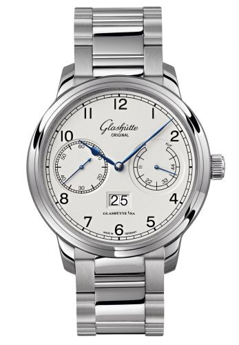 Uhrenbeweger für Uhr Glashütte Original Senator Senator Observer Silver Stainless Steel / Silver / Bracelet