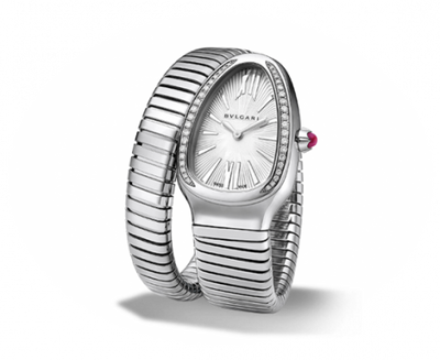 Uhrenbeweger für Uhr Bulgari Serpenti Serpenti Tubogas Silver Diamond