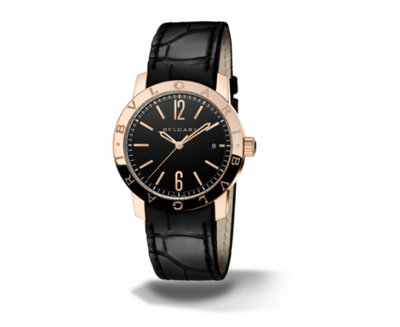 Watch Winder for watch Bulgari Bulgari Bulgari Bulgari Solotempo 39 Pink Gold Black