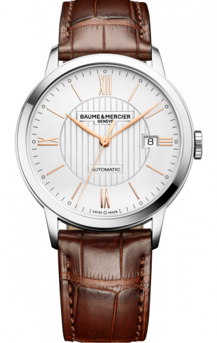 Uhrenbeweger für Uhr Baume & Mercier Classima Classima Automatic 40 Stainless Steel / Silver / Alligator