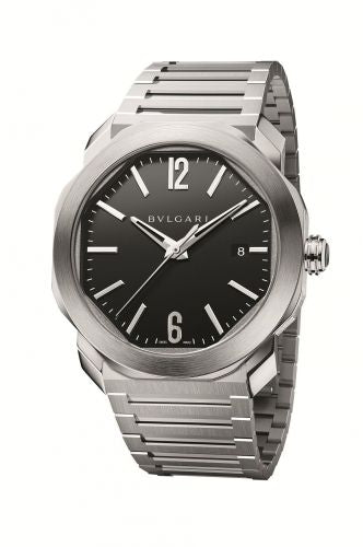 Watch Winder for watch Bulgari Octo Octo Roma 41 Stainless Steel / Black / Bracelet