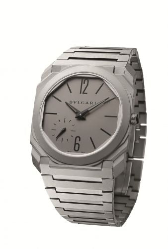 Watch Winder for watch Bulgari Octo Octo Finissimo Automatic Titanium / Grey / Bracelet