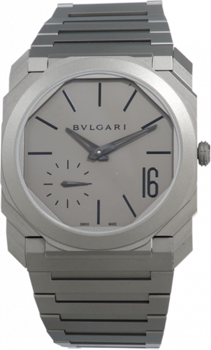 Watch Winder for watch Bulgari Octo Octo Finissimo Automatic Titanium / Grey / WorldTempus