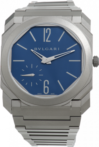 Watch Winder for watch Bulgari Octo Octo Finissimo Automatic Titanium / Blue / Japan