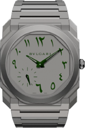 Watch Winder for watch Bulgari Octo Octo Finissimo Automatic Titanium / Grey / Arab Watch Club