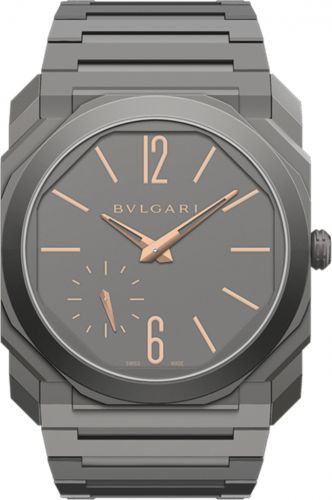 Watch Winder for watch Bulgari Octo Octo Finissimo Automatic Titanium / Grey / Bracelet
