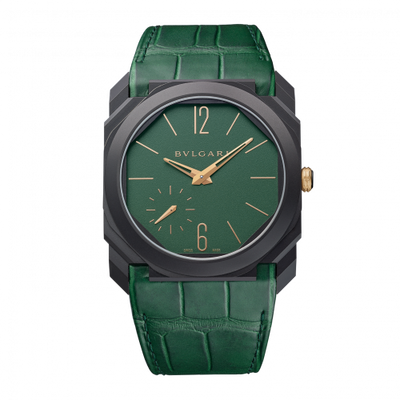 Watch Winder for watch Bulgari Octo Octo Finissimo Automatic Titanium / DLC / Green