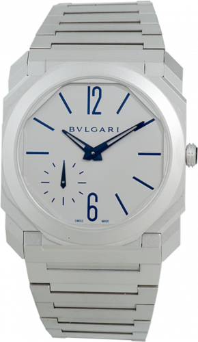 Watch Winder for watch Bulgari Octo Octo Finissimo Automatic Titanium / Grey - Blue / Bracelet