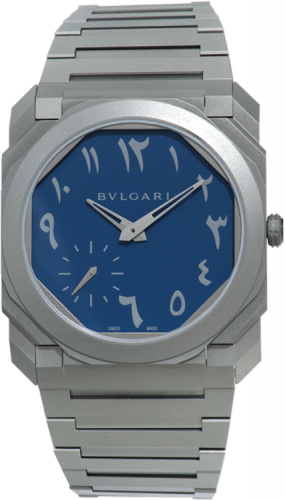 Watch Winder for watch Bulgari Octo Octo Finissimo Automatic Arabic Blue / Titanium