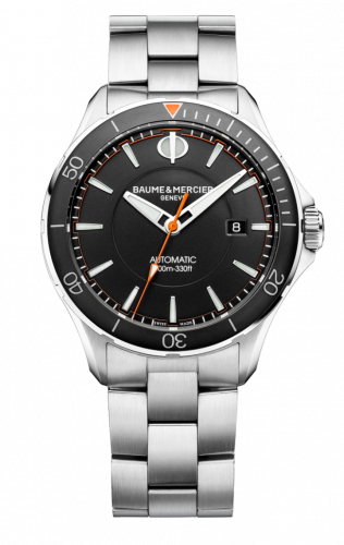 Watch Winder for watch Baume & Mercier Clifton Clifton Club Stainless Steel / Black / Bracelet