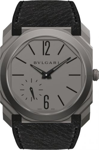 Watch Winder for watch Bulgari Octo Octo Finissimo Automatic Titanium / Grey / Calf
