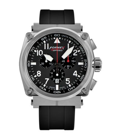 Watch Winder for watch Formex Pilot Pilot Quartz Chronograph Black / Rubber