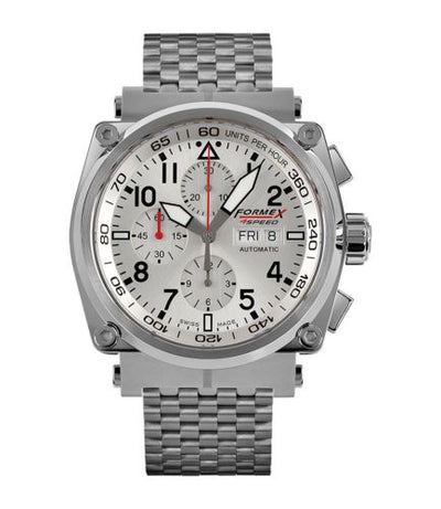 Remontoir à montres pour montre Formex Pilot Pilot Automatic Chronograph Argent / Bracelet