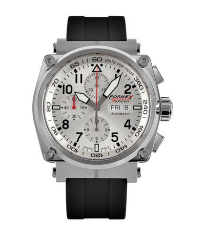 Watch Winder for watch Formex Pilot Pilot Automatic Chronograph Silver / Rubber