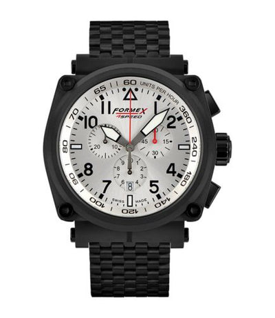 Watch Winder for watch Formex Pilot Pilot Quartz Chronograph PVD / Silver / Bracelet