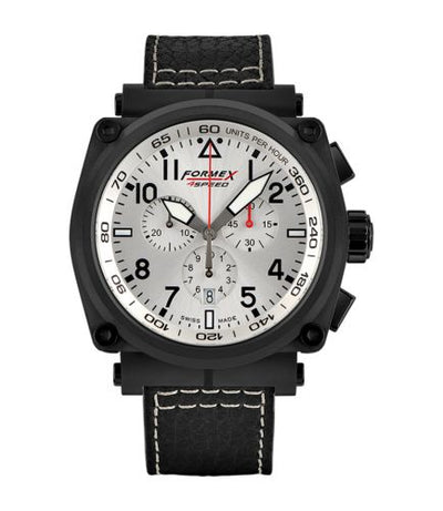 Watch Winder for watch Formex Pilot Pilot Quartz Chronograph PVD / Silver / Calf