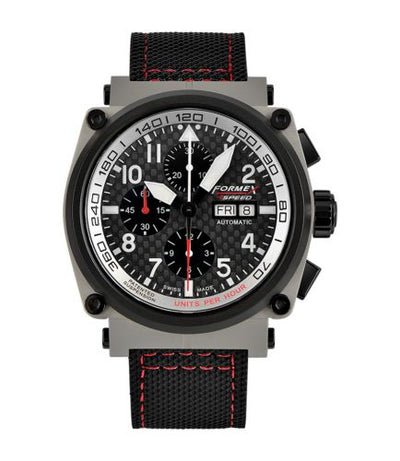 Remontoir à montres pour montre Formex Pilot Pilot Automatic Chronograph Sandblasted / Carbon Fibre / Calf