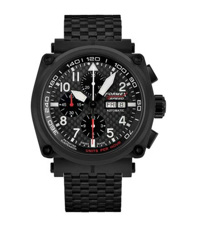 Remontoir à montres pour montre Formex Pilot Pilot Automatic Chronograph PVD / Carbon Fibre / Limited Edition / Bracelet
