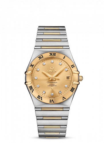 Watch Winder for watch Omega Constellation Constellation Co-Axial 35.5 Stainless Steel / Yellow Gold / Champagne / 160 Years