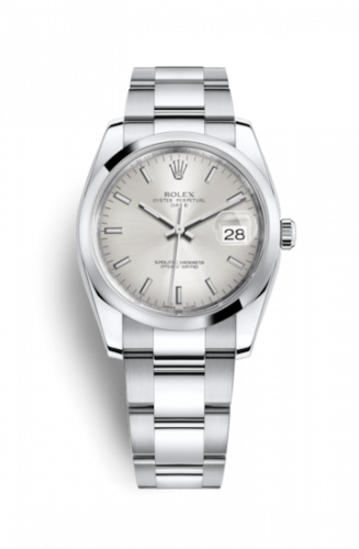 Watch Winder for watch Rolex Date Oyster Perpetual Date 34 Stainless Steel Domed / Oyster / Silver