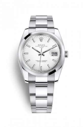 Watch Winder for watch Rolex Date Oyster Perpetual Date 34 Stainless Steel Domed / Oyster / White