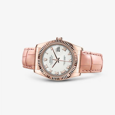Remontoir à montres pour montre Rolex Datejust 36 Datejust 36 Everose Strap Ivoire Roman