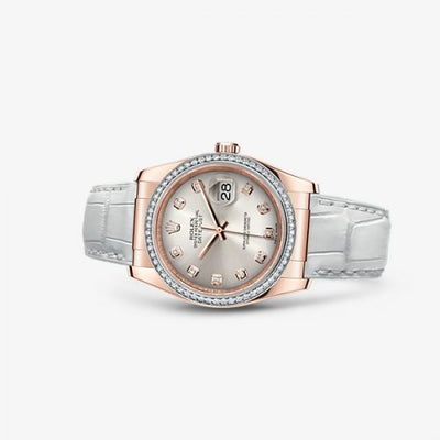 Remontoir à montres pour montre Rolex Datejust 36 Datejust 36 Everose Strap Rose Diamonds