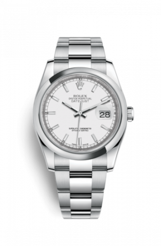 Remontoir à montres pour montre Rolex Datejust 36 Datejust 36 Stainless Steel Domed / Oyster / Blanc