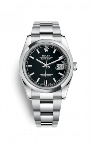 Remontoir à montres pour montre Rolex Datejust 36 Datejust 36 Stainless Steel Domed / Oyster / Noire