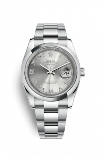 Remontoir à montres pour montre Rolex Datejust 36 Datejust 36 Stainless Steel Domed / Oyster / Rhodium Roman