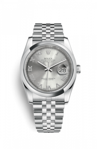 Remontoir à montres pour montre Rolex Datejust 36 Datejust 36 Stainless Steel Domed / Jubilee / Rhodium Roman