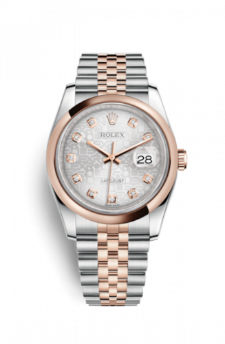 Remontoir à montres pour montre Rolex Datejust 36 Datejust 36 Rolesor Everose Domed / Jubilee / Argent Computer