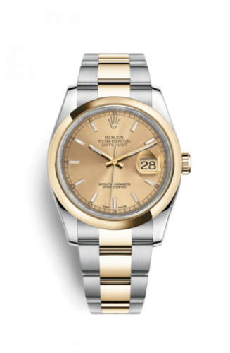 Remontoir à montres pour montre Rolex Datejust 36 Datejust 36 Rolesor Yellow Domed / Oyster / Champagne