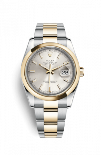 Remontoir à montres pour montre Rolex Datejust 36 Datejust 36 Rolesor Yellow Domed / Oyster / Argent