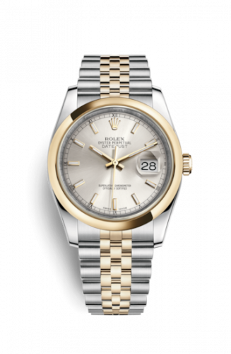 Remontoir à montres pour montre Rolex Datejust 36 Datejust 36 Rolesor Yellow Domed / Jubilee / Argent