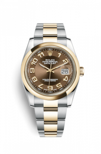 Remontoir à montres pour montre Rolex Datejust 36 Datejust 36 Rolesor Yellow Domed / Oyster / Bronze Arabic