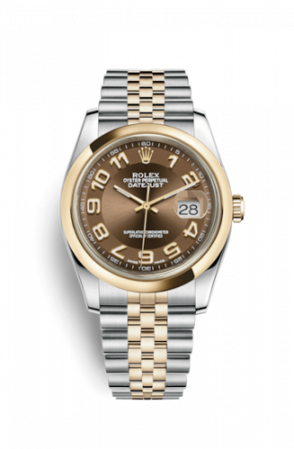 Remontoir à montres pour montre Rolex Datejust 36 Datejust 36 Rolesor Yellow Domed / Jubilee / Bronze Arabic