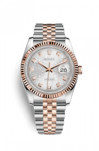 Remontoir à montres pour montre Rolex Datejust 36 Datejust 36 Rolesor Everose Fluted / Jubilee / Argent Computer