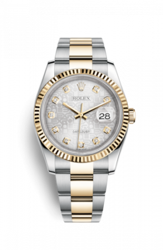 Remontoir à montres pour montre Rolex Datejust 36 Datejust 36 Rolesor Yellow Fluted / Oyster / Argent Computer