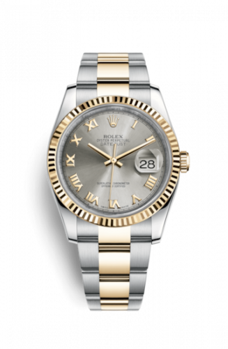 Remontoir à montres pour montre Rolex Datejust 36 Datejust 36 Rolesor Yellow Fluted / Oyster / Steel Roman