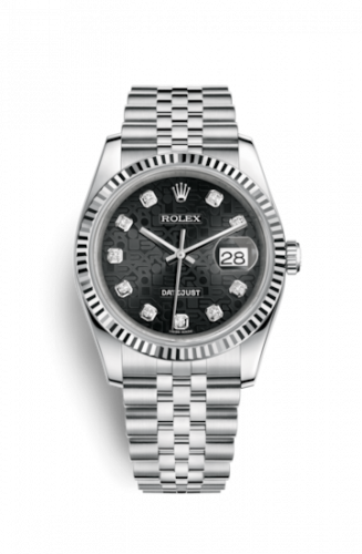 Remontoir à montres pour montre Rolex Datejust 36 Datejust 36 Stainless Steel Fluted / Jubilee / Noire Computer