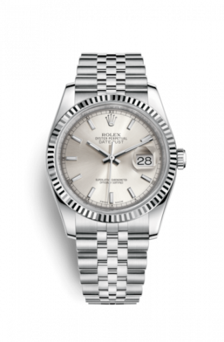 Remontoir à montres pour montre Rolex Datejust 36 Datejust 36 Stainless Steel Fluted / Jubilee / Argent
