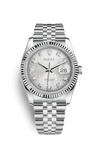 Remontoir à montres pour montre Rolex Datejust 36 Datejust 36 Stainless Steel Fluted / Jubilee / Argent Computer