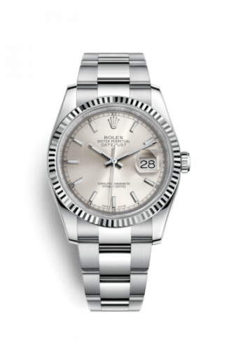 Remontoir à montres pour montre Rolex Datejust 36 Datejust 36 Stainless Steel Fluted / Oyster / Argent