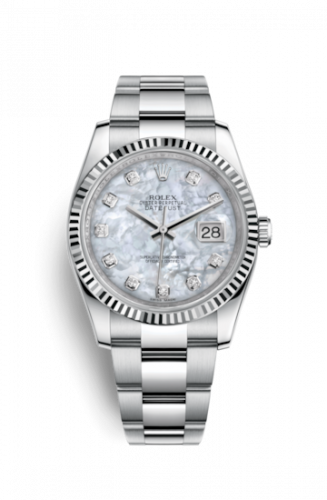 Remontoir à montres pour montre Rolex Datejust 36 Datejust 36 Stainless Steel Fluted / Oyster / Rose MOP