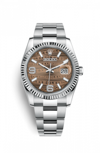 Remontoir à montres pour montre Rolex Datejust 36 Datejust 36 Stainless Steel Fluted / Oyster / Bronze Wave