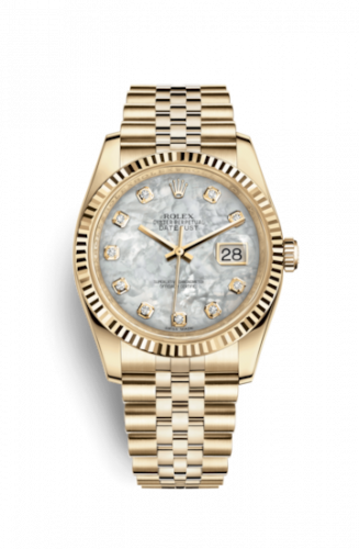 Remontoir à montres pour montre Rolex Datejust 36 Datejust 36 Yellow Or Fluted / Jubilee / MOP