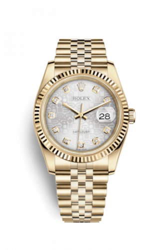 Remontoir à montres pour montre Rolex Datejust 36 Datejust 36 Yellow Or Fluted / Jubilee / Rhodium Computer